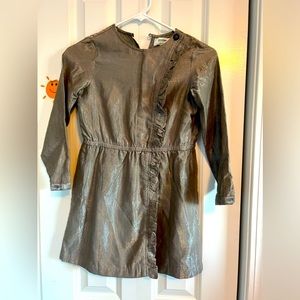 Polder girl silver long sleeve dress size 8